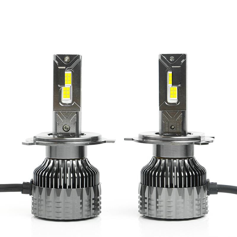 Intelligent Super Bright Double Copper Tube LED Headlight V30 H4